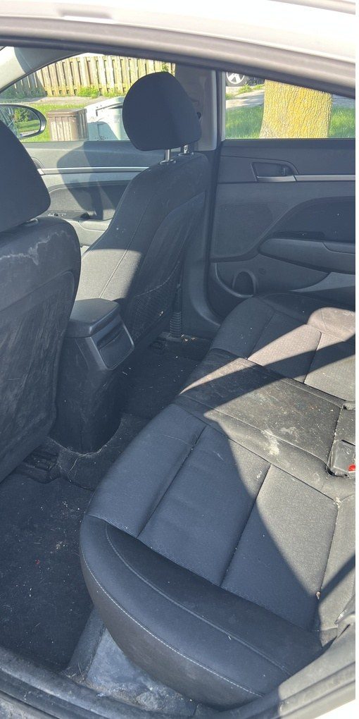 Rear seating before detailing
