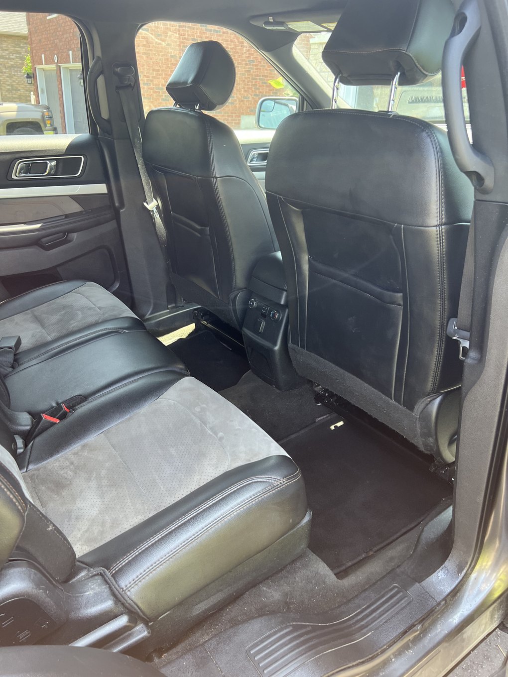 Explorer back seat after detailing